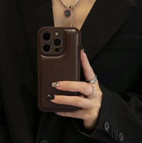 Soft Leather Bread Phone Case